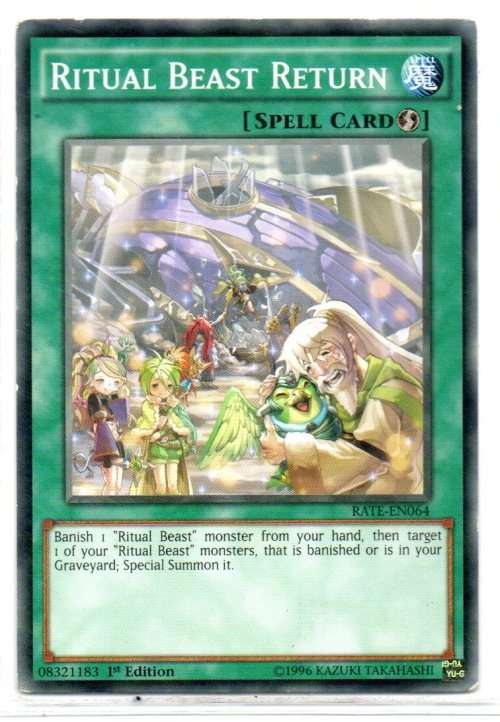 Yu-Gi-Oh! - Ritual Beast Return - 1st Ed/Common - Raging Tempest (RATE-EN064)