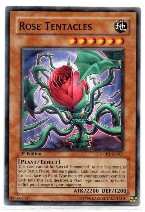 Yu-Gi-Oh! - Rose Tentacles - 1st Ed/Common - Raging Battle (RGBT-EN007)