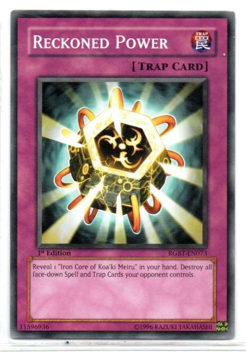 Yu-Gi-Oh! - Reckoned Power - 1st Ed/Common - Raging Battle (RGBT-EN073)