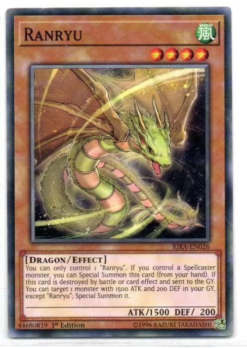 Yu-Gi-Oh! - Ranryu - 1st Ed/Common - Rising Rampage (RIRA-EN026)
