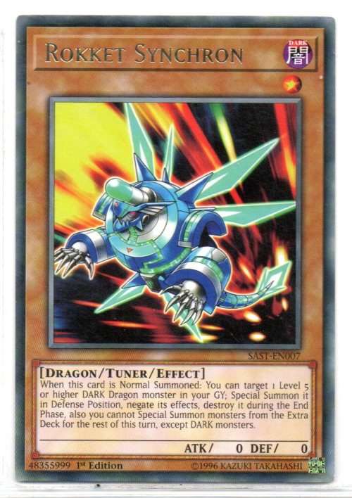 Yu-Gi-Oh! - Rokket Synchron - 1st Ed/Rare - Savage Strike (SAST-EN007)