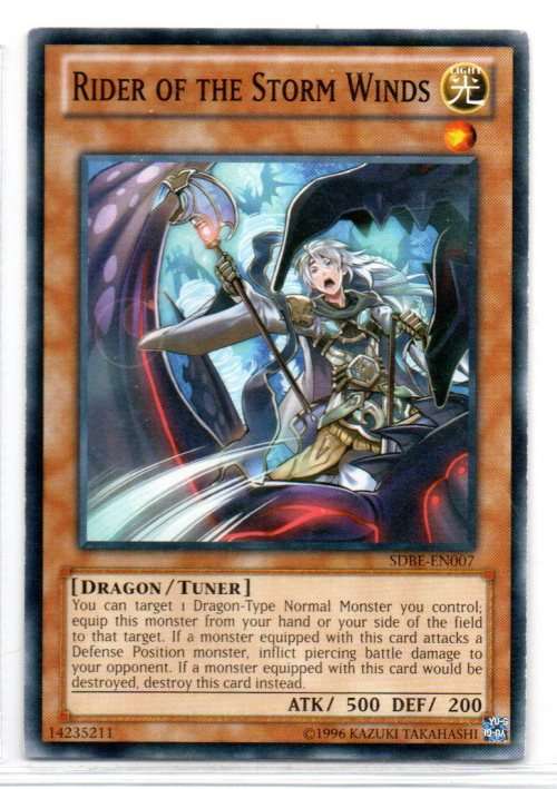 Yu-Gi-Oh! - Rider of the Storm Winds - Common - Saga of Blue-Eyes White Dragon Structure Deck (SDBE-