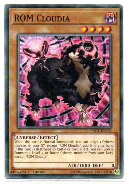 Yu-Gi-Oh! - ROM Cloudia - 1st Ed/Common - Structure Deck: Cyberse Link (SDCL-EN006)
