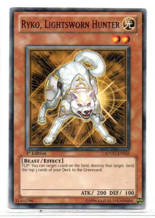 Yu-Gi-Oh! - Ryko, Lightsworn Hunter - 1st Ed/Common - Dragons Collide Structure Deck (SDDC-EN023)