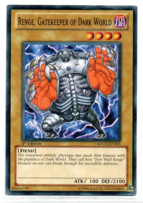 Yu-Gi-Oh! - Renge, Gatekeeper of Dark World - 1st Ed/Common - Gates of the Underworld Structure Deck