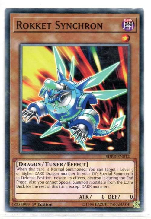 Yu-Gi-Oh! - Rokket Synchron - 1st Ed/Common - Structure Deck: Rokket Revolt (SDRR-EN012)