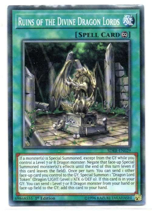 Yu-Gi-Oh! - Ruins of the Divine Dragon Lords - 1st Ed/Common - Structure Deck: Rokket Revolt (SDRR-E