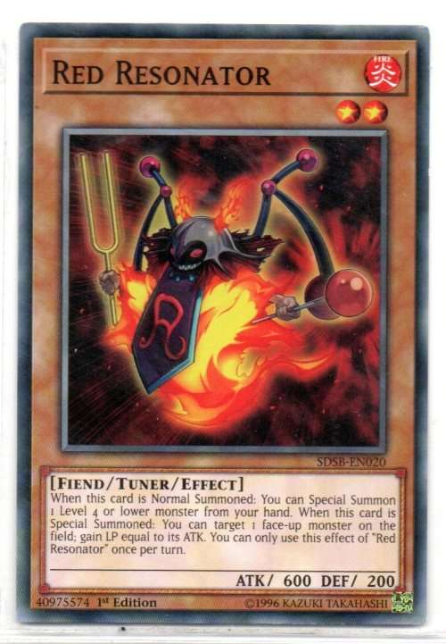 Yu-Gi-Oh! - Red Resonator - 1st Ed/Common - Structure Deck: Soulburner (SDSB-EN020)
