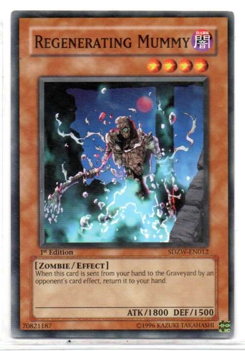 Yu-Gi-Oh! - Regenerating Mummy - 1st Ed/Common - Zombie World Structure Deck (SDZW-EN012)