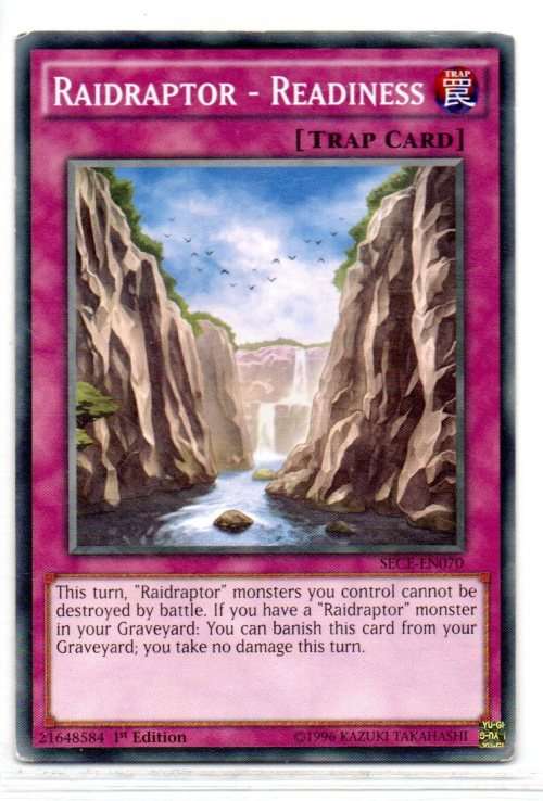 Yu-Gi-Oh! - Raidraptor - Readiness - 1st Ed/Common - Secrets of Eternity (SECE-EN070)