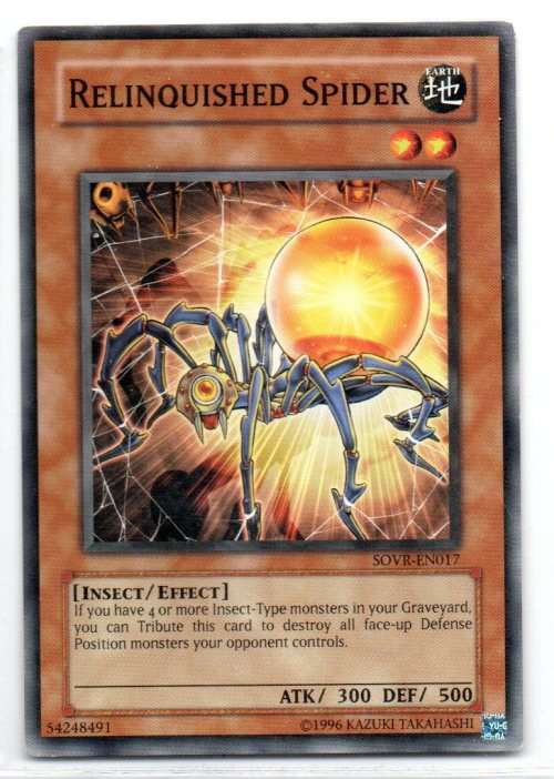 Yu-Gi-Oh! - Relinquished Spider - Common - Stardust Overdrive (SOVR-EN017)
