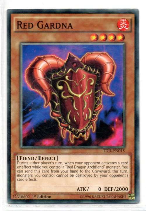 Yu-Gi-Oh! - Red Gardna - 1st Ed/Common - The Dark Illusion (TDIL-EN015)