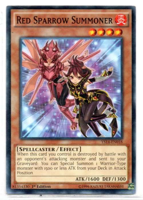 Yu-Gi-Oh! - Red Sparrow Summoner - 1st Ed/Common - Super Starter: Space-Time Showdown (YS14-EN018)