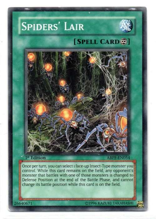 Yu-Gi-Oh! - Spiders` Lair - 1st Ed/Common - Absolute Powerforce (ABPF-EN054)
