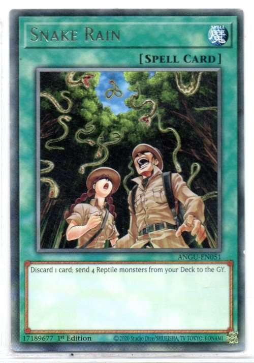 Yu-Gi-Oh! - Snake Rain - 1st Ed/Rare - Ancient Guardians (ANGU-EN051)