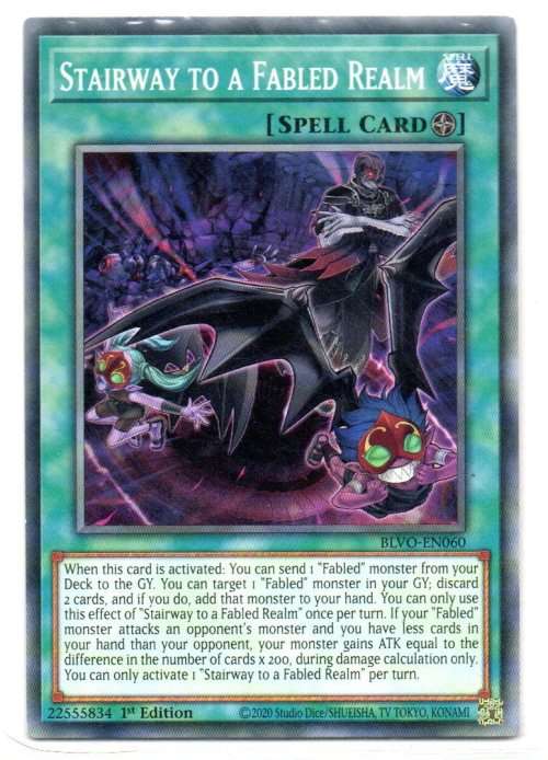 Yu-Gi-Oh! - Stairway to a Fabled Realm - 1st Ed/Common - Blazing Vortex (BLVO-EN060)