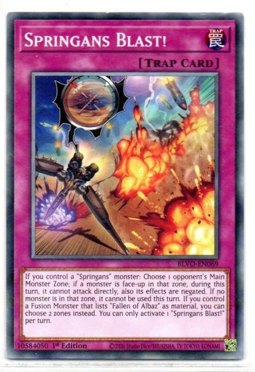 Yu-Gi-Oh! - Springans Blast! - 1st Ed/Common - Blazing Vortex (BLVO-EN069)