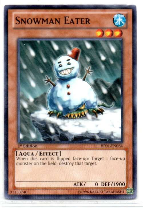 Yu-Gi-Oh! - Snowman Eater - 1st Ed/Common - Battle Pack: Epic Dawn (BP01-EN064)