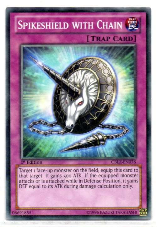 Yu-Gi-Oh! - Spikeshield with Chain - 1st Ed/Common - Cosmo Blazer (CBLZ-EN076)