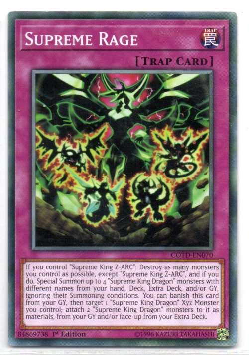 Yu-Gi-Oh! - Supreme Rage - 1st Ed/Common - Code of the Duelist (COTD-EN070)