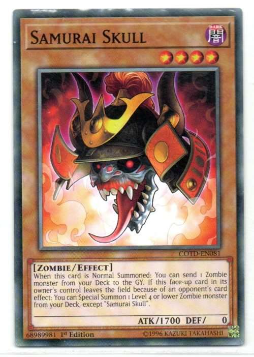 Yu-Gi-Oh! - Samurai Skull - 1st Ed/Common - Code of the Duelist (COTD-EN081)