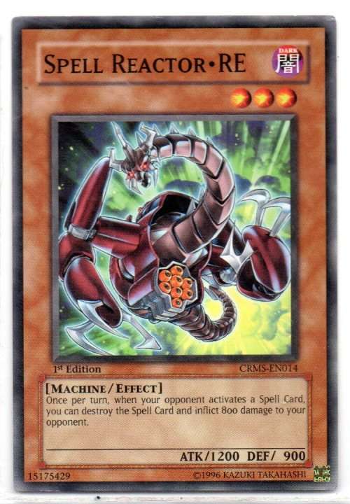 Yu-Gi-Oh! - Spell Reactor - RE - 1st Ed/Common - Crimson Crisis (CRMS-EN014)