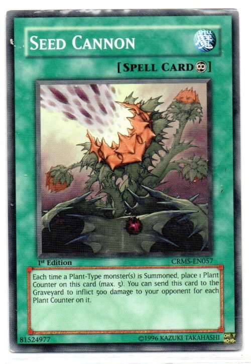Yu-Gi-Oh! - Seed Cannon - 1st Ed/Common - Crimson Crisis (CRMS-EN057)