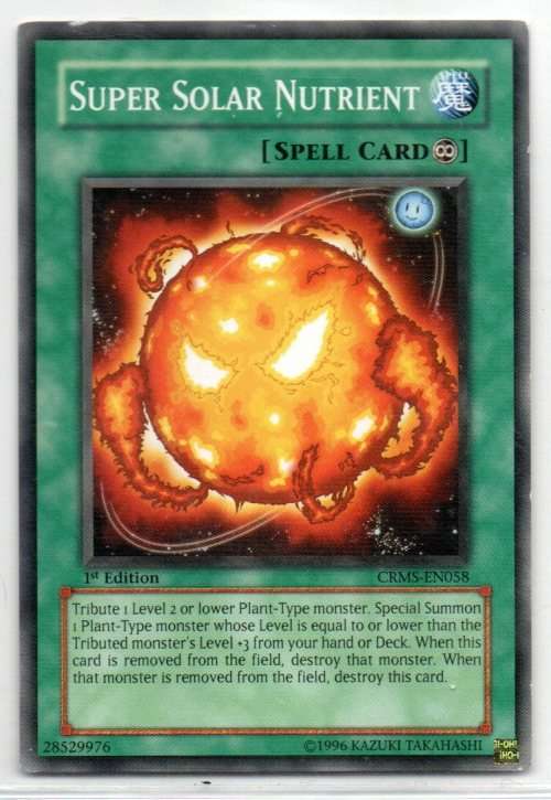 Yu-Gi-Oh! - Super Solar Nutrient - 1st Ed/Common - Crimson Crisis (CRMS-EN058)
