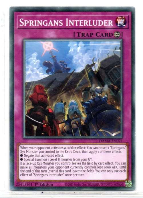 Yu-Gi-Oh! - Springans Interluder - 1st Ed/Common - Dawn of Majesty (DAMA-EN071)