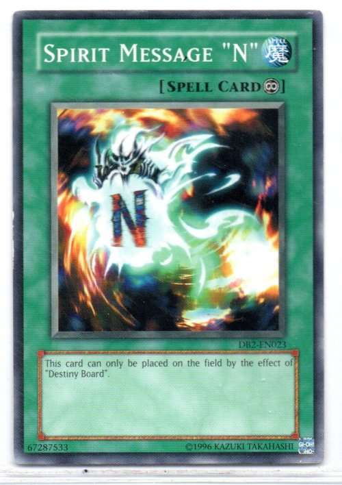 Yu-Gi-Oh! - Spirit Message `N` - Common - Dark Beginning 2 (DB2-EN023)