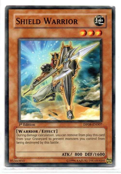 Yu-Gi-Oh! - Shield Warrior - 1st Ed/Common - Duelist Pack: Yusei (DP08-EN007)