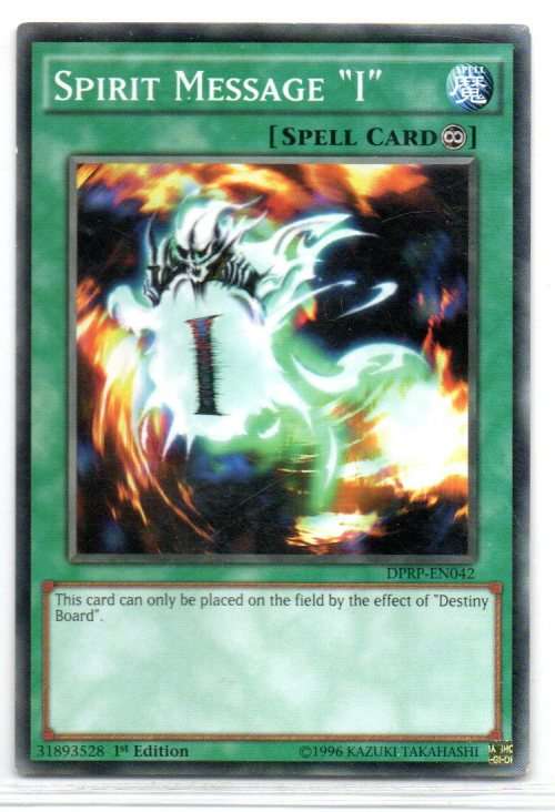 Yu-Gi-Oh! - Spirit Message `I` - 1st Ed/Common - Duelist Pack: Rivals of the Pharaoh (DPRP-EN042)