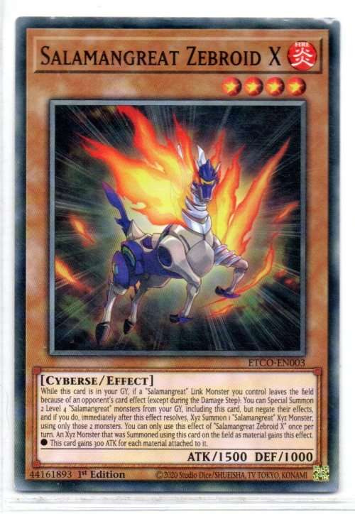 Yu-Gi-Oh! - Salamangreat Zebroid X - 1st Ed/Common - Eternity Code (ETCO-EN003)