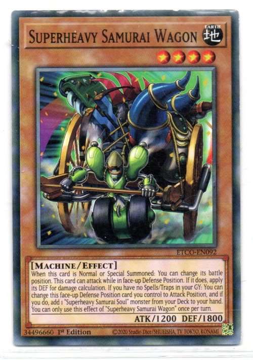 Yu-Gi-Oh! - Superheavy Samurai Wagon - 1st Ed/Common - Eternity Code (ETCO-EN092)
