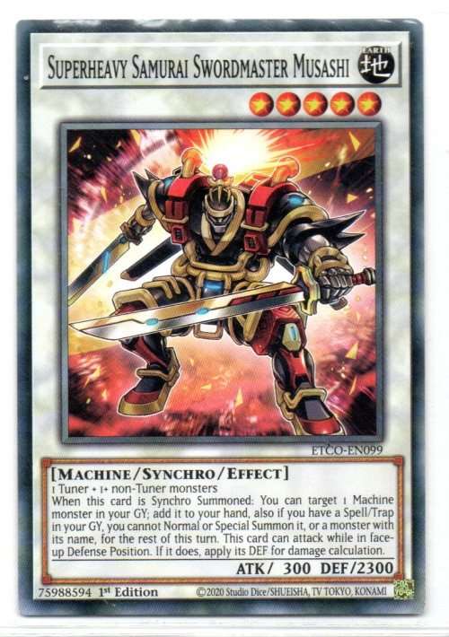 Yu-Gi-Oh! - Superheavy Samurai Swordmaster Musashi - 1st Ed/Common - Eternity Code (ETCO-EN099)