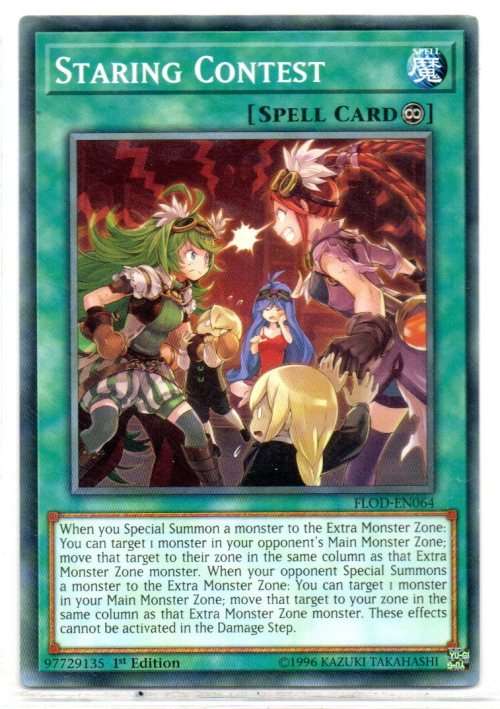 Yu-Gi-Oh! - Staring Contest - 1st Ed/Common - Flames of Destruction (FLOD-EN064)