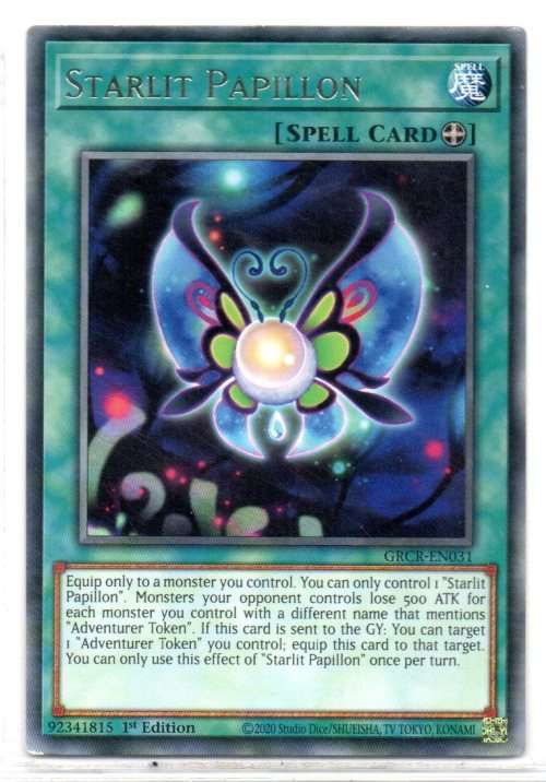 Yu-Gi-Oh! - Starlit Papillon - 1st Ed/Rare - The Grand Creators (GRCR-EN031)