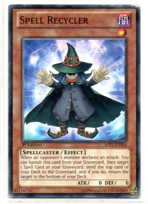 Yu-Gi-Oh! - Spell Recycler - 1st Ed/Common - Judgment of the Light (JOTL-EN004)