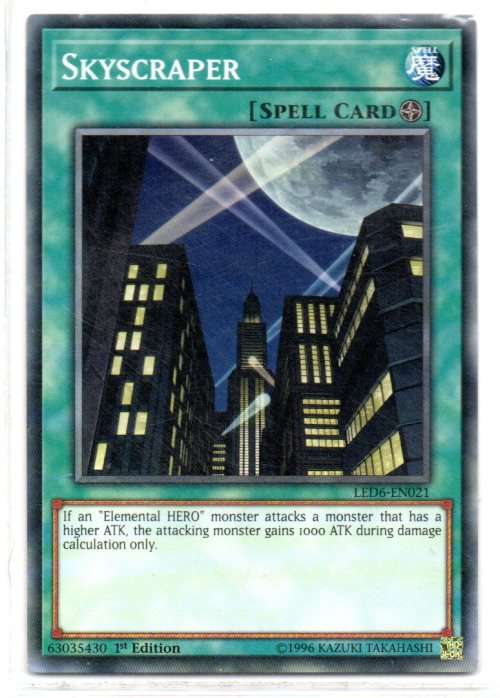 Yu-Gi-Oh! - Skyscraper - 1st Ed/Common - Legendary Duelists: Magical Hero (LED6-EN021)