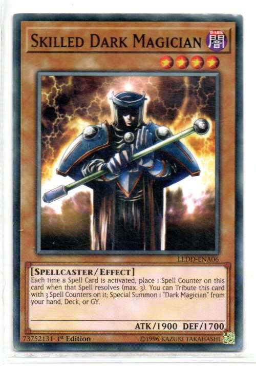 Yu-Gi-Oh! - Skilled Dark Magician - 1st Ed/Common - Legendary Dragon Decks (LEDD-ENA06)
