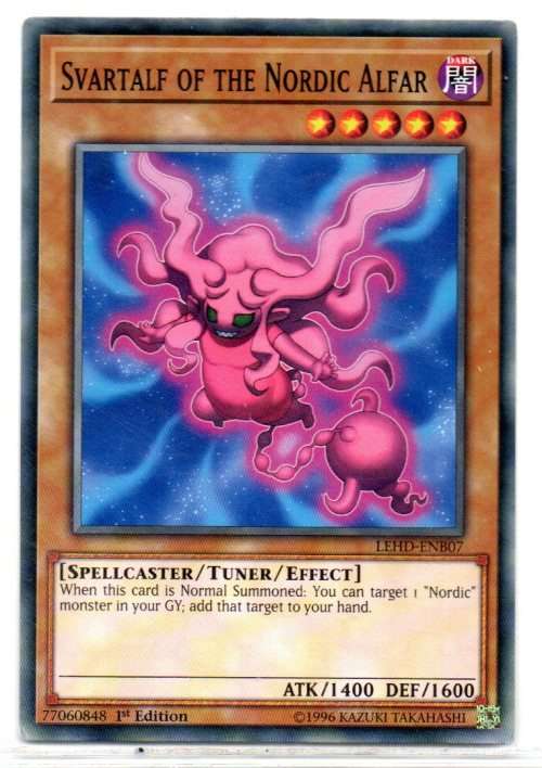 Yu-Gi-Oh! - Svartalf of the Nordic Alfar - 1st Ed/Common - Legendary Hero Decks (LEHD-ENB07)