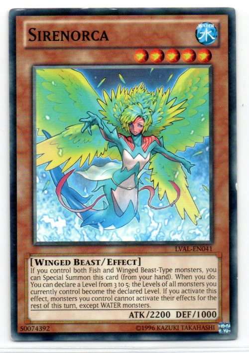 Yu-Gi-Oh! - Sirenorca - Common - Legacy of the Valiant (LVAL-EN041)