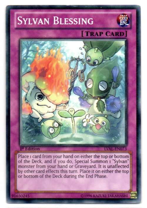 Yu-Gi-Oh! - Sylvan Blessing - 1st Ed/Common - Legacy of the Valiant (LVAL-EN073)