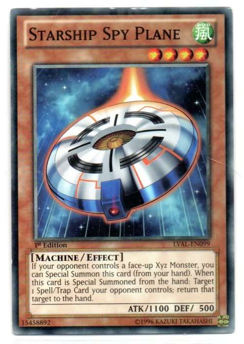 Yu-Gi-Oh! - Starship Spy Plane - 1st Ed/Common - Legacy of the Valiant (LVAL-EN099)
