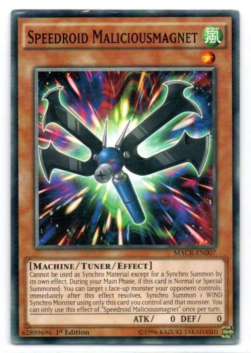 Yu-Gi-Oh! - Speedroid Maliciousmagnet - 1st Ed/Common - Maximum Crisis (MACR-EN007)