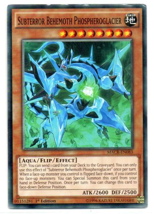 Yu-Gi-Oh! - Subterror Behemoth Phospheroglacier - 1st Ed/Common - Maximum Crisis (MACR-EN083)