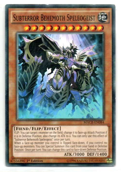 Yu-Gi-Oh! - Subterror Behemoth Speleogeist - 1st Ed/Common - Maximum Crisis (MACR-EN084)