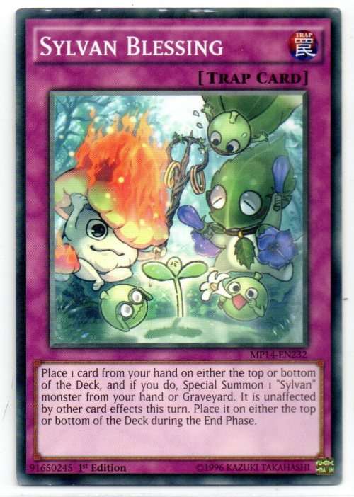 Yu-Gi-Oh! - Sylvan Blessing - 1st Ed/Common - 2014 Mega-Tin Mega Pack (MP14-EN232)
