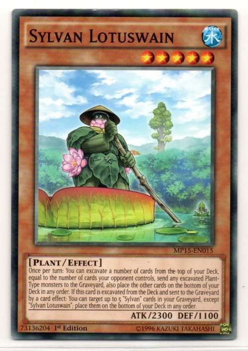 Yu-Gi-Oh! - Sylvan Lotuswain - 1st Ed/Common - 2015 Mega-Tin Mega Pack (MP15-EN015)