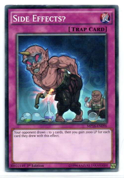 Yu-Gi-Oh! - Side Effects? - 1st Ed/Common - 2016 Mega-Tin Mega Pack (MP16-EN096)